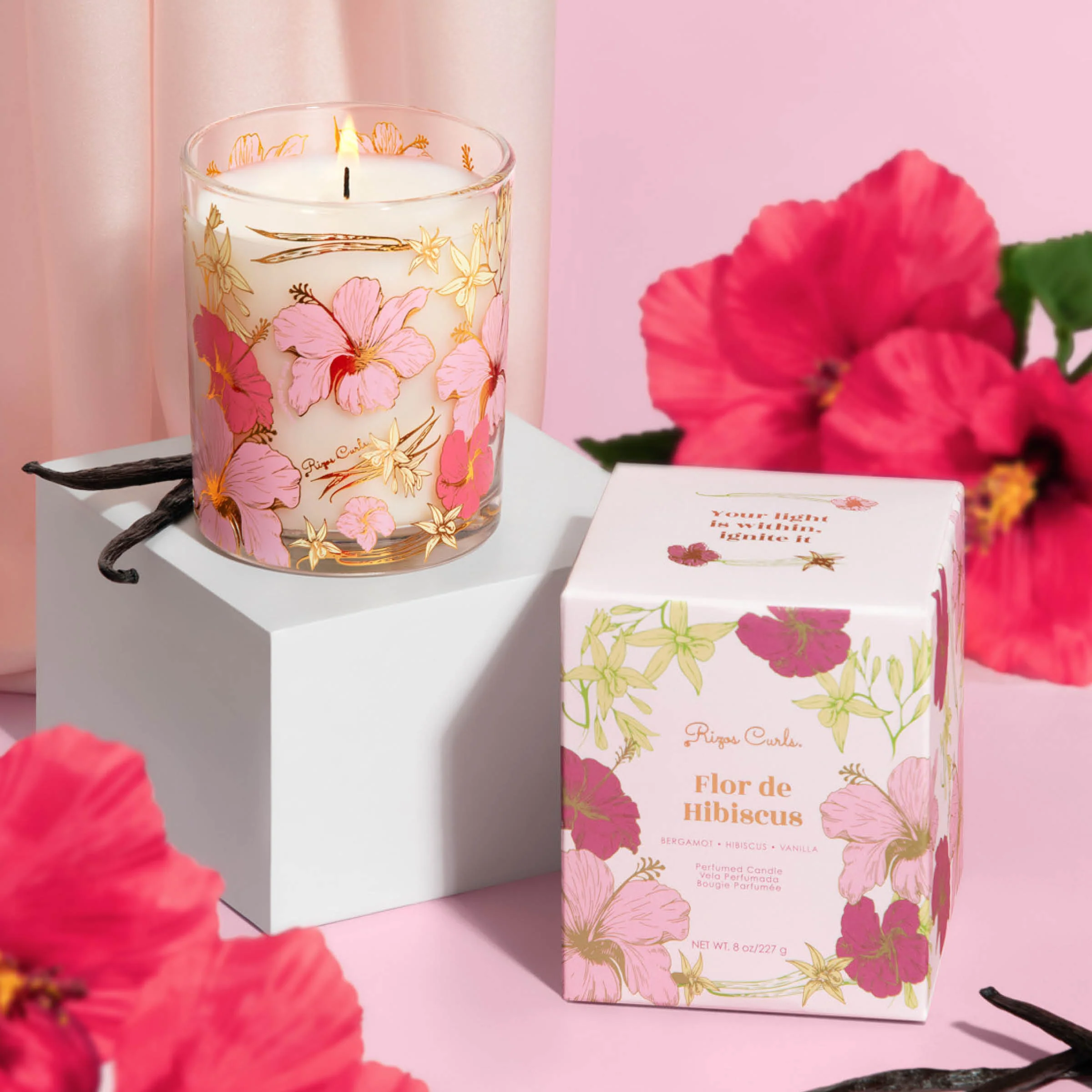 Flor de Hibiscus Scented Candle - Image 3
