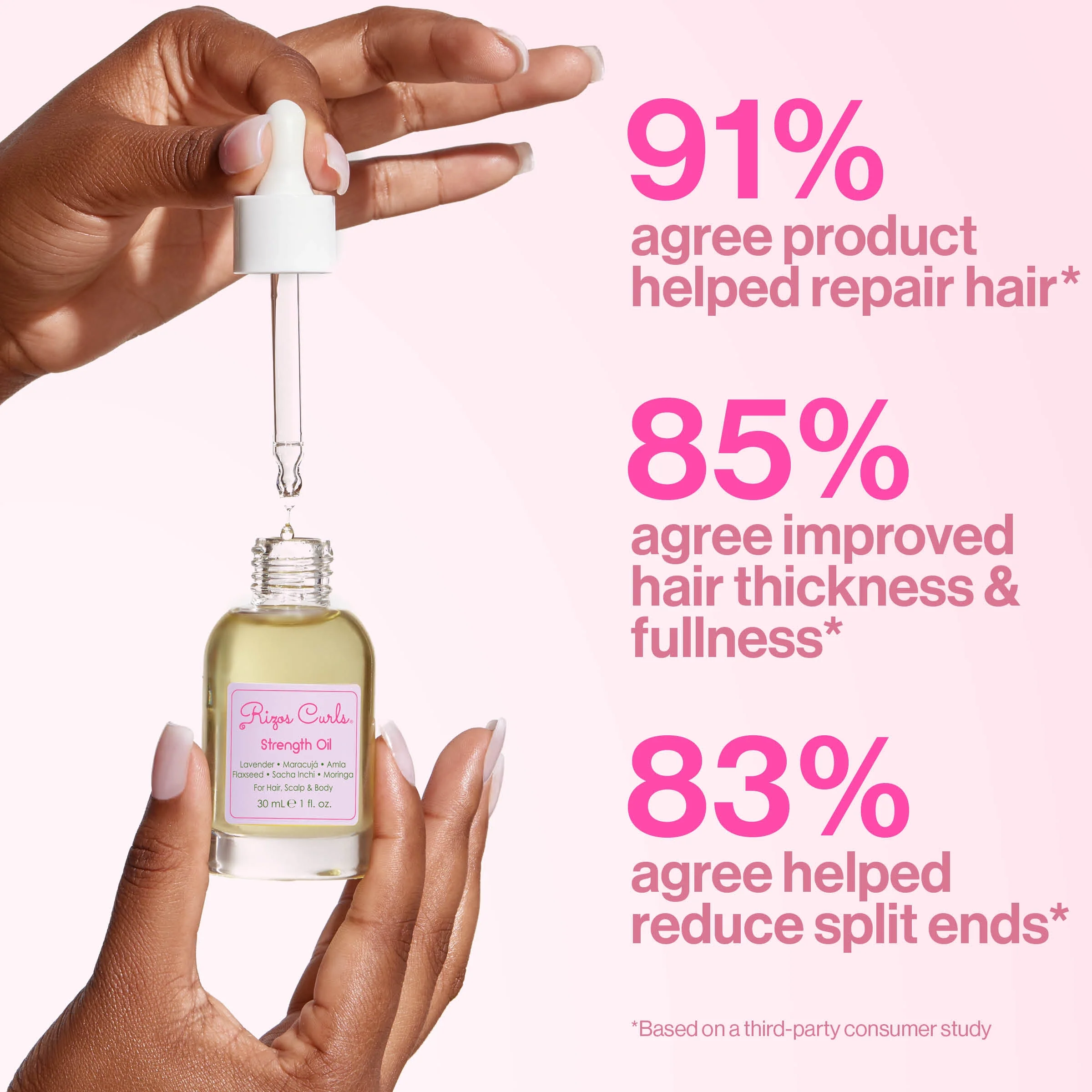 Strength Oil for Hair, Scalp & Body: Fortifying Flaxseed & Lavender for Growth - Image 3