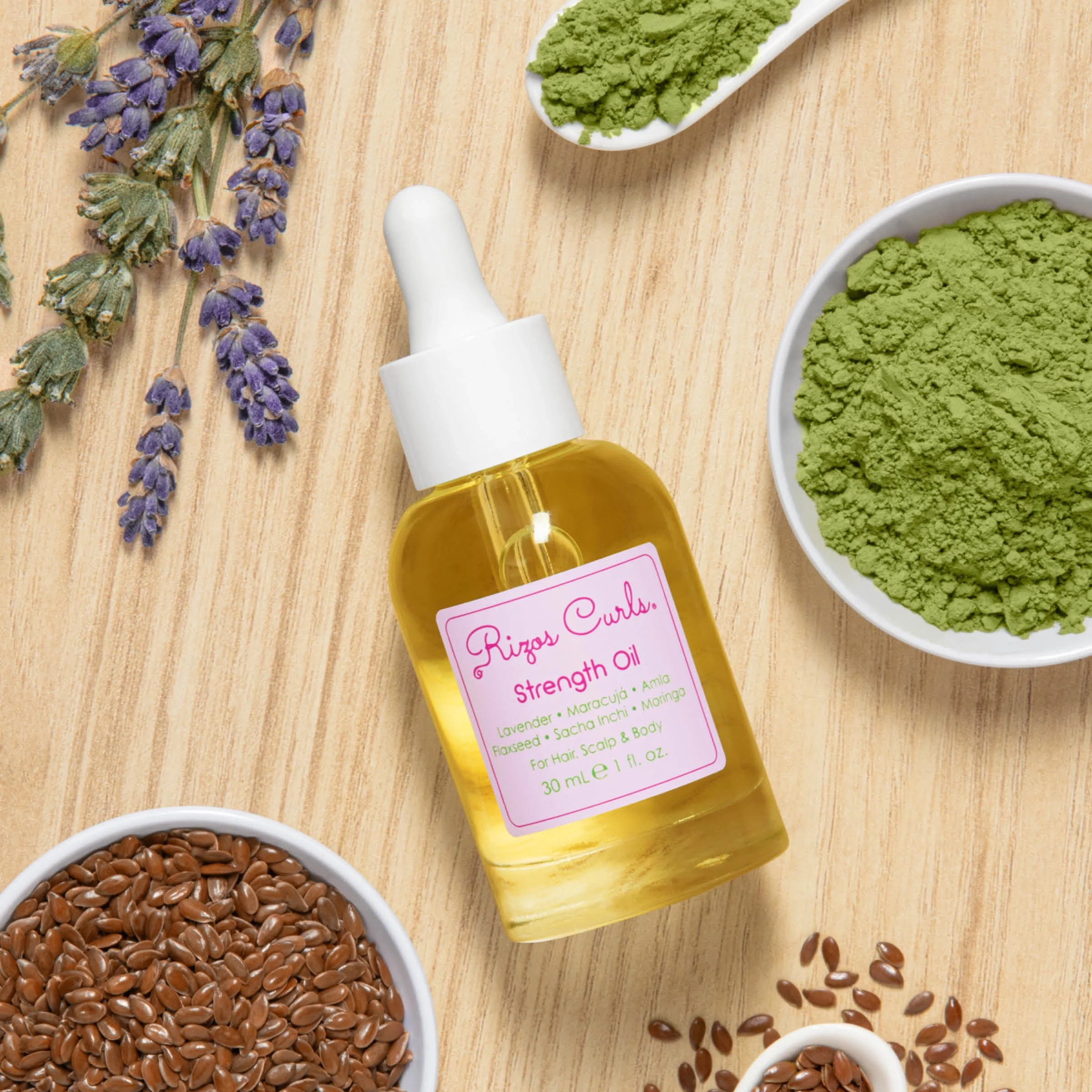 Strength Oil for Hair, Scalp & Body: Fortifying Flaxseed & Lavender for Growth - Image 5