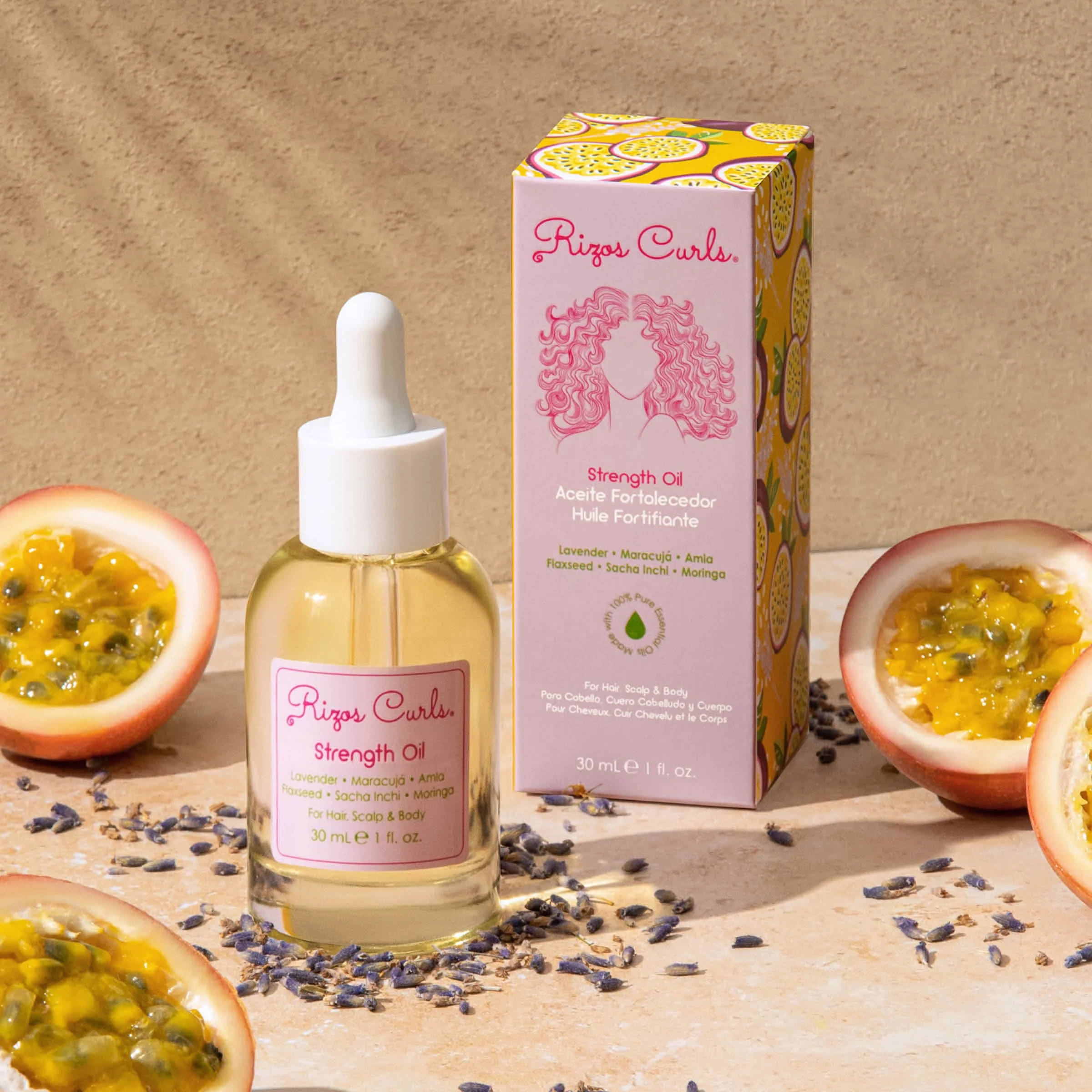Strength Oil for Hair, Scalp & Body: Fortifying Flaxseed & Lavender for Growth - Image 6